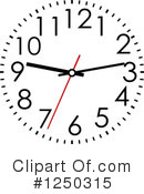 Clock Clipart #1250315 by Vector Tradition SM
