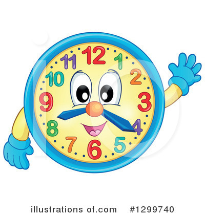 Royalty-Free (RF) Clock Clipart Illustration by visekart - Stock Sample #1299740