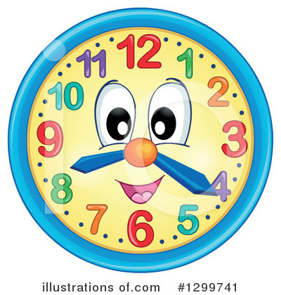 Royalty-Free (RF) Clock Clipart Illustration by visekart - Stock Sample #1299741