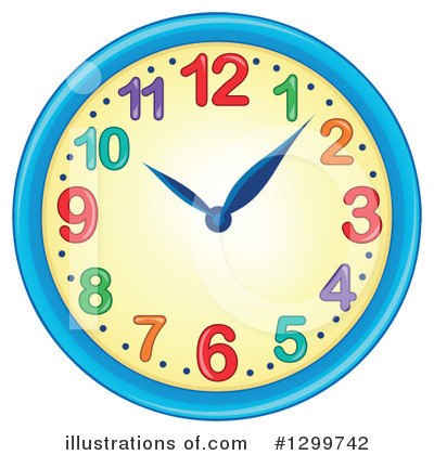 Royalty-Free (RF) Clock Clipart Illustration by visekart - Stock Sample #1299742