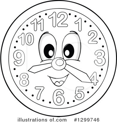 Royalty-Free (RF) Clock Clipart Illustration by visekart - Stock Sample #1299746
