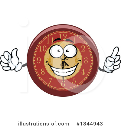 Royalty-Free (RF) Clock Clipart Illustration by Vector Tradition SM - Stock Sample #1344943