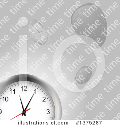 Royalty-Free (RF) Clock Clipart Illustration by elaineitalia - Stock Sample #1375287