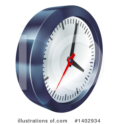 Royalty-Free (RF) Clock Clipart Illustration by AtStockIllustration - Stock Sample #1402934