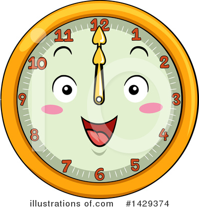 Royalty-Free (RF) Clock Clipart Illustration by BNP Design Studio - Stock Sample #1429374