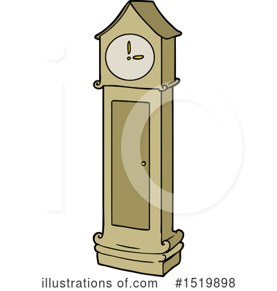 Grandfather Clock Clipart #1519898 by lineartestpilot