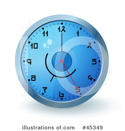Royalty-Free (RF) Clock Clipart Illustration by Oligo - Stock Sample #45349