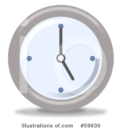 Royalty-Free (RF) Clock Clipart Illustration by oboy - Stock Sample #59630