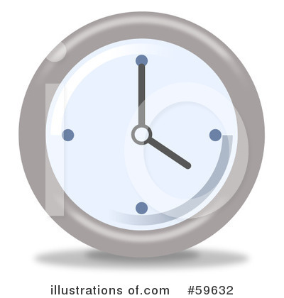 Royalty-Free (RF) Clock Clipart Illustration by oboy - Stock Sample #59632