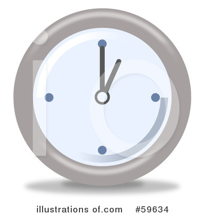 Royalty-Free (RF) Clock Clipart Illustration by oboy - Stock Sample #59634