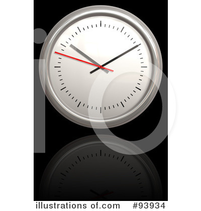 Royalty-Free (RF) Clock Clipart Illustration by Arena Creative - Stock Sample #93934