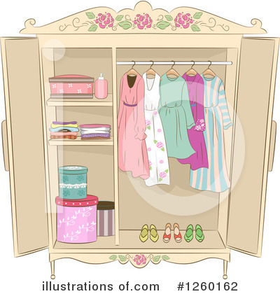 Closet Clipart #1046931 - Illustration by toonaday