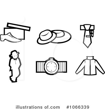 Royalty-Free (RF) Clothes Clipart Illustration by Vector Tradition SM - Stock Sample #1066339