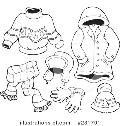 Winter Clothes Clipart #231701 by visekart