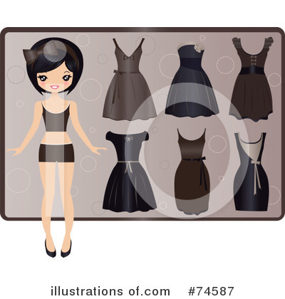 Royalty-Free (RF) Clothes Clipart Illustration by Melisende Vector - Stock Sample #74587