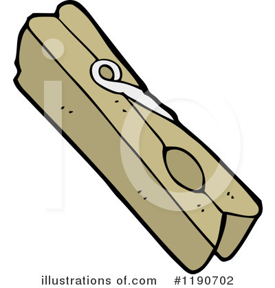 Royalty-Free (RF) Clothespin Clipart Illustration by lineartestpilot - Stock Sample #1190702