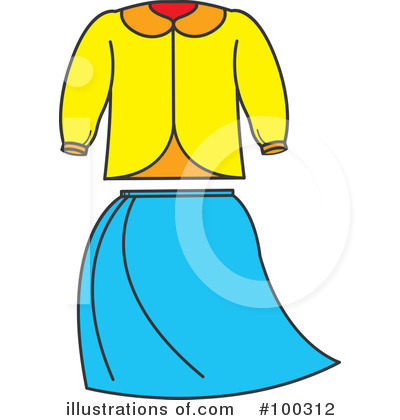 Royalty-Free (RF) Clothing Clipart Illustration by Lal Perera - Stock Sample #100312
