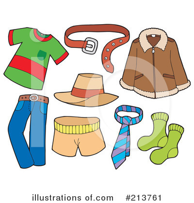 Royalty-Free (RF) Clothing Clipart Illustration by visekart - Stock Sample #213761