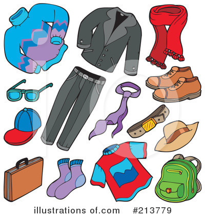 Royalty-Free (RF) Clothing Clipart Illustration by visekart - Stock Sample #213779