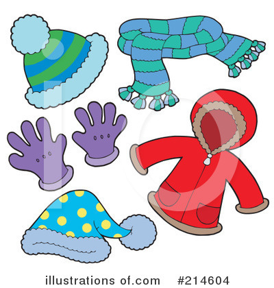 Winter Clothes Clipart #1081660 - Illustration by visekart