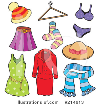 Royalty-Free (RF) Clothing Clipart Illustration by visekart - Stock Sample #214613