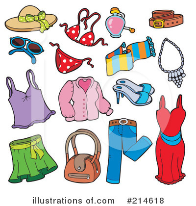 Royalty-Free (RF) Clothing Clipart Illustration by visekart - Stock Sample #214618