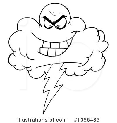 Royalty-Free (RF) Cloud Clipart Illustration by Hit Toon - Stock Sample #1056435
