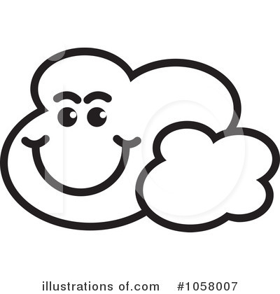 Royalty-Free (RF) Cloud Clipart Illustration by Lal Perera - Stock Sample #1058007