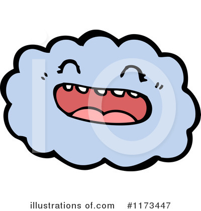 Royalty-Free (RF) Cloud Clipart Illustration by lineartestpilot - Stock Sample #1173447