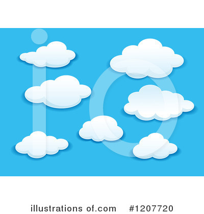 Royalty-Free (RF) Cloud Clipart Illustration by Vector Tradition SM - Stock Sample #1207720