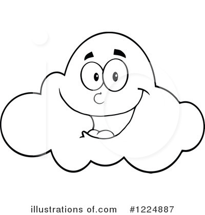 Royalty-Free (RF) Cloud Clipart Illustration by Hit Toon - Stock Sample #1224887