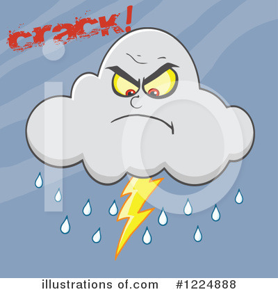 Royalty-Free (RF) Cloud Clipart Illustration by Hit Toon - Stock Sample #1224888