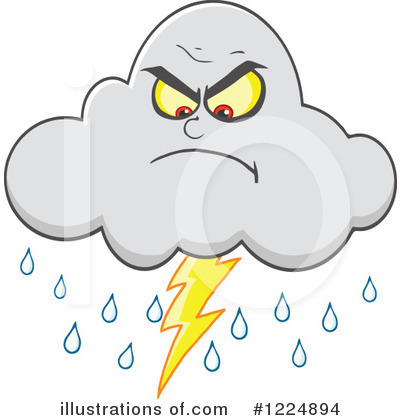 Royalty-Free (RF) Cloud Clipart Illustration by Hit Toon - Stock Sample #1224894
