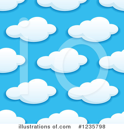 Royalty-Free (RF) Cloud Clipart Illustration by Vector Tradition SM - Stock Sample #1235798