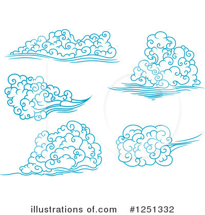 Royalty-Free (RF) Cloud Clipart Illustration by Vector Tradition SM - Stock Sample #1251332