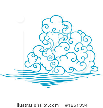 Royalty-Free (RF) Cloud Clipart Illustration by Vector Tradition SM - Stock Sample #1251334