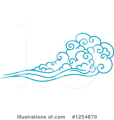 Royalty-Free (RF) Cloud Clipart Illustration by Vector Tradition SM - Stock Sample #1254670