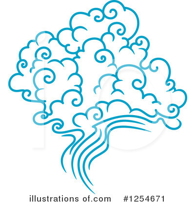 Royalty-Free (RF) Cloud Clipart Illustration by Vector Tradition SM - Stock Sample #1254671