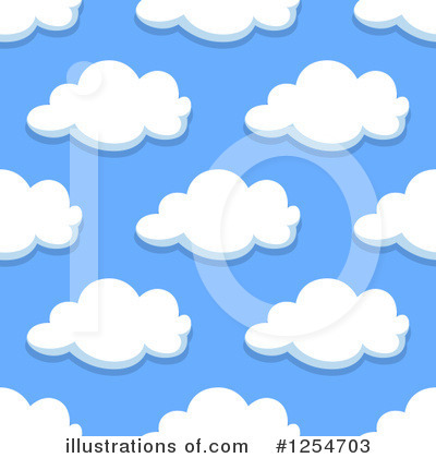 Royalty-Free (RF) Cloud Clipart Illustration by Vector Tradition SM - Stock Sample #1254703