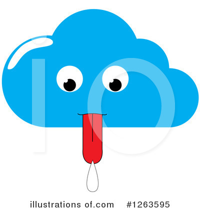 Royalty-Free (RF) Cloud Clipart Illustration by pauloribau - Stock Sample #1263595