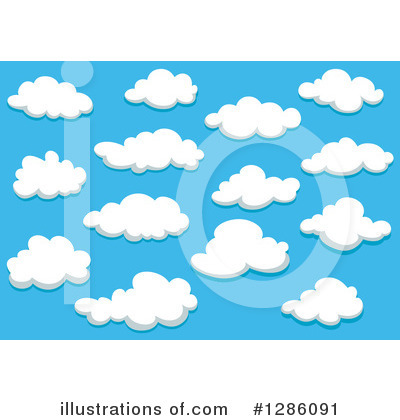 Royalty-Free (RF) Cloud Clipart Illustration by Vector Tradition SM - Stock Sample #1286091