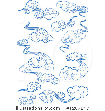 Royalty-Free (RF) Cloud Clipart Illustration by Vector Tradition SM - Stock Sample #1287217