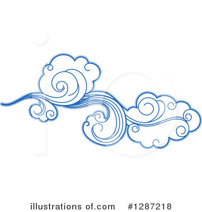 Royalty-Free (RF) Cloud Clipart Illustration by Vector Tradition SM - Stock Sample #1287218