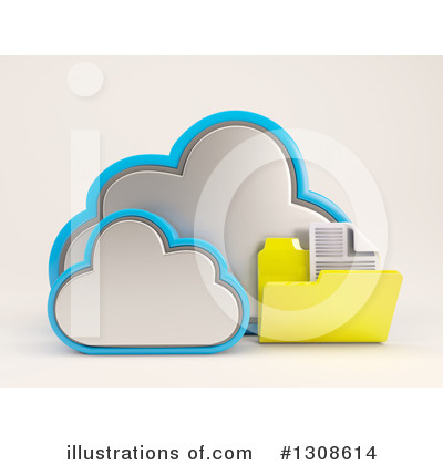Royalty-Free (RF) Cloud Clipart Illustration by KJ Pargeter - Stock Sample #1308614