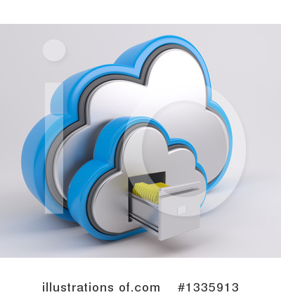 Royalty-Free (RF) Cloud Clipart Illustration by KJ Pargeter - Stock Sample #1335913