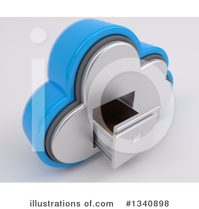 Cloud Server Clipart #1340898 by KJ Pargeter