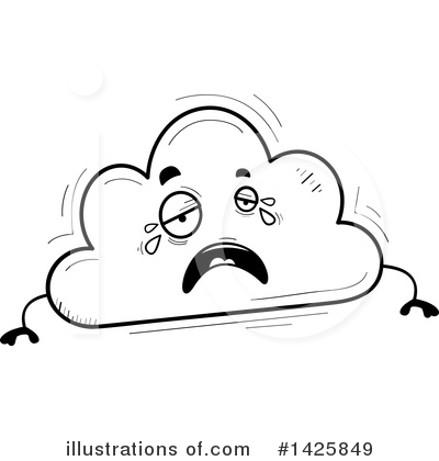 Royalty-Free (RF) Cloud Clipart Illustration by Cory Thoman - Stock Sample #1425849