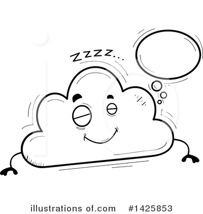 Royalty-Free (RF) Cloud Clipart Illustration by Cory Thoman - Stock Sample #1425853