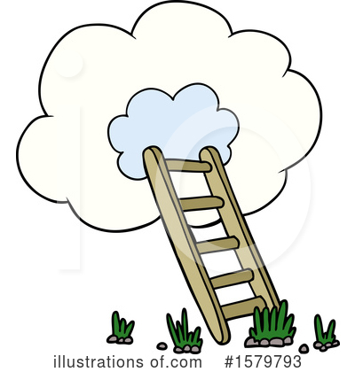 Royalty-Free (RF) Cloud Clipart Illustration by lineartestpilot - Stock Sample #1579793