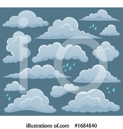 Royalty-Free (RF) Cloud Clipart Illustration by visekart - Stock Sample #1684840